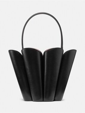 ♠️Kate Spade New York The Spade Flower Leather Bucket Bag, Black KN094 NEW NWT